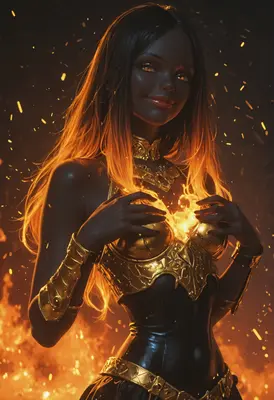 Goddess of Eternal Golden Fire