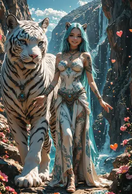 Guardian of the Celestial Waterfall