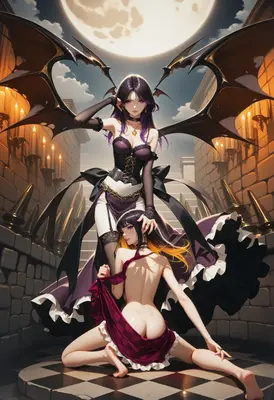 Gothic Succubus Queens Under Moonlight