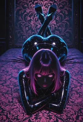 Neon Pink Glint in Latex