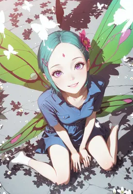 Young Fairy with Teal Hair