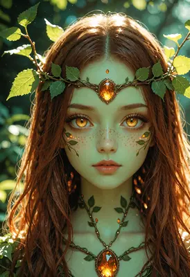 Ethereal Forest Spirit Portrait