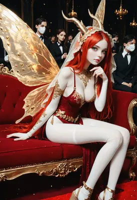 Ethereal Red Haired Fairy at Gala