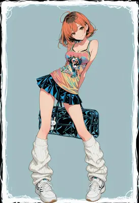 Stylish Girl With A Sports Bag