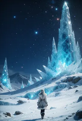 Journey Through the Frozen Crystal Peaks