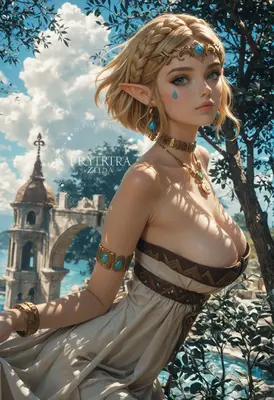 Princess Zelda in the Ancient Ruins