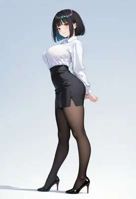 Professional Office Lady in Stylish Attire