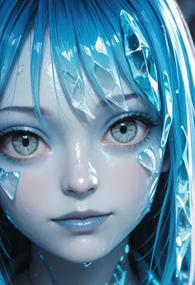 Crystalline Gaze of the Ice Maiden