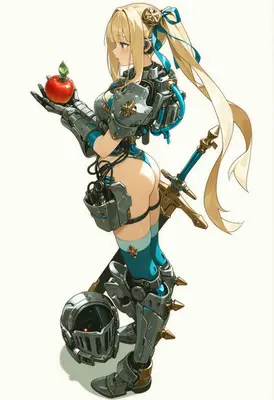 Armored Knight Holding Forbidden Fruit