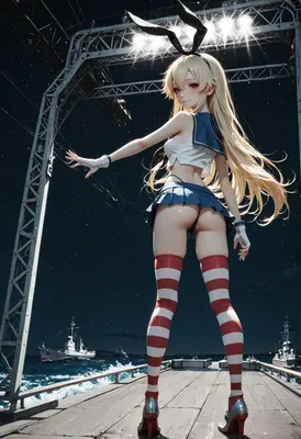 Bunny Girl Sailor at the Port