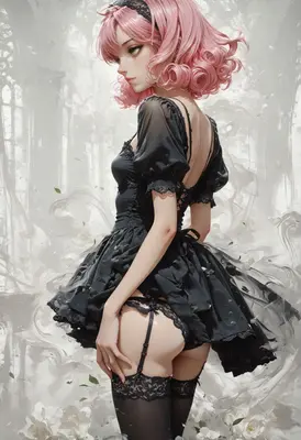 Ethereal Beauty in Black Lace