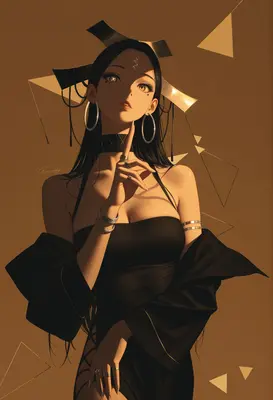 Elegant Muse in Golden Light