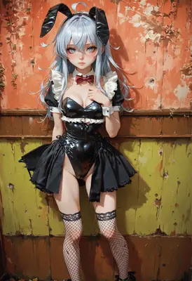 Bunny Maid in Latex Outfit