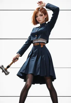 Modern Sorceress with a Heavy Hammer