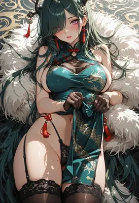Jade Dragon Empress in Silk