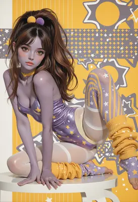 Stellar Pop Star Retro Aesthetic