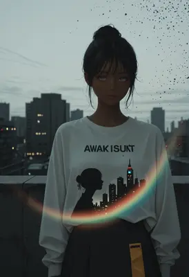 Melancholy Urban Sunset Portrait