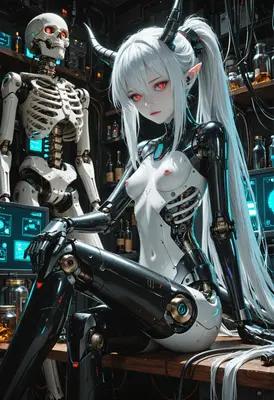 Cybernetic Succubus in the Lab