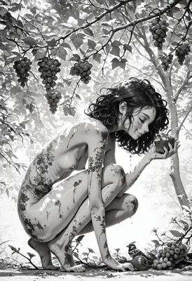 Nymph in the Grape Orchard