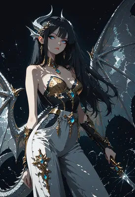 Celestial Dragon Queen in Radiant Armor