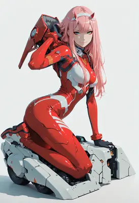 Zero Two Pilot in Red Suit