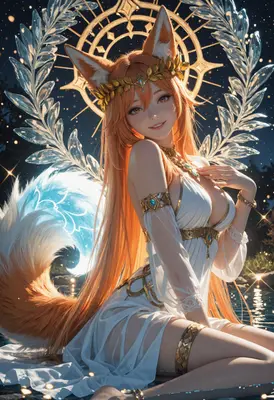 Divine Kitsune Goddess of the Night