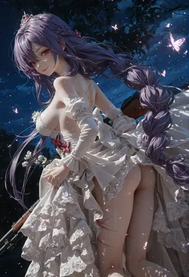 Butterfly Bride in the Night