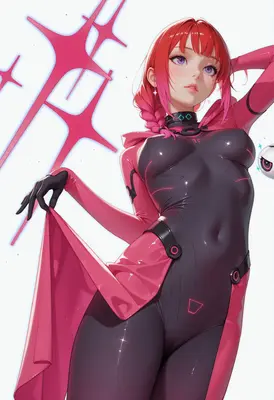 Futuristic Cybernetic Anime Girl