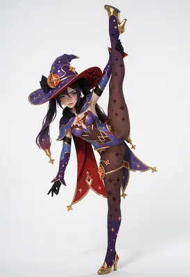 Mona Megistus High Kick Pose