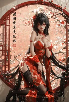 Elegance in Red Traditional Attire