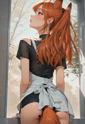 Fox Girl in the Morning Light