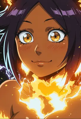 Radiant Golden Eyes Amidst The Flames