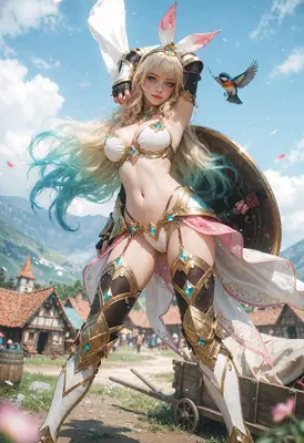 Bunny Knight Guardian of the Village