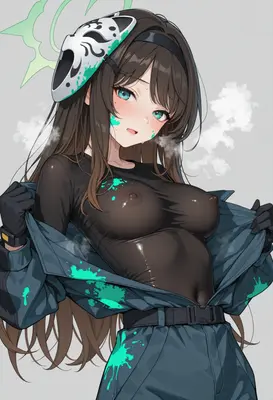 Paint Splattered Girl in Tactical Gear