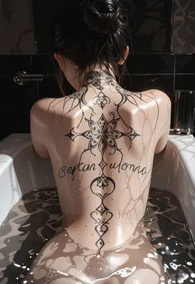 Intricate Ink in the Bath