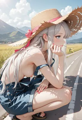 Summer Daydream in Denim Overalls