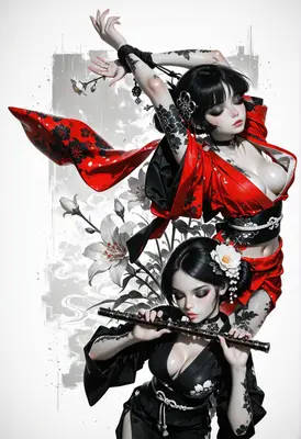 Ethereal Duality of Traditional Flute Players