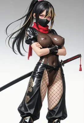 Elite Kunoichi in Latex Gear