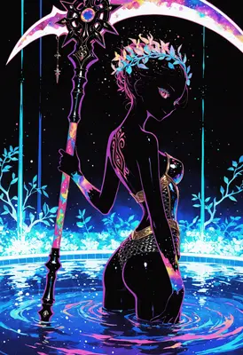 Cosmic Reaper in Luminous Waters