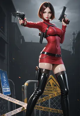 Dual Wielding Assassin in Red