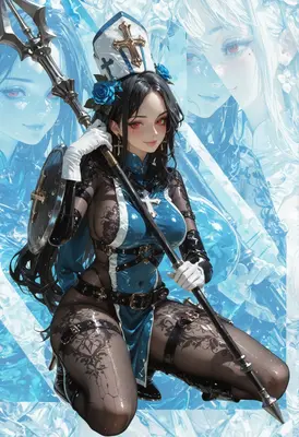 Blue Rose Cleric Warrior