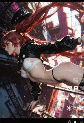 Cyberpunk Redhead in Tactical Gear