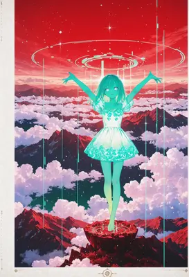 Celestial Spirit Above Crimson Peaks