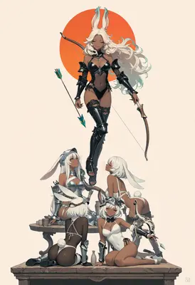 Bunny Archer Squad in Armor