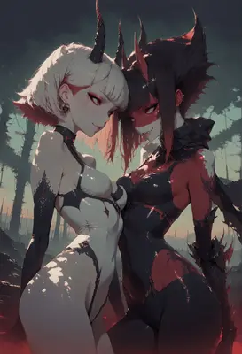 Dual Demon Sisters of the Abyss