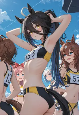 Athletic Horse Girls Summer Training