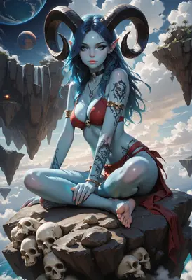 Blue Demon Queen of Floating Isles