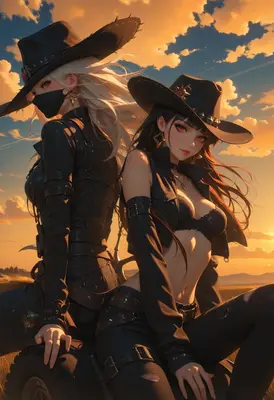 Dusk Riders in Black Leather