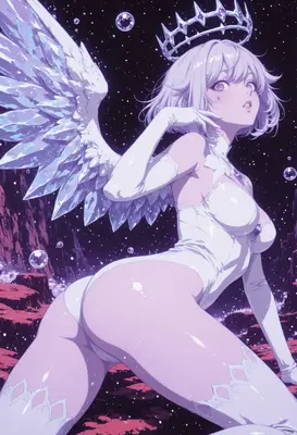 Celestial Angel in Cosmic Void