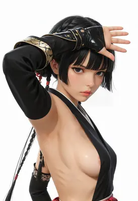 Elegant Shadow Warrior Portrait